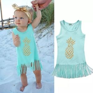 Girls Pineapple Fringe Dress